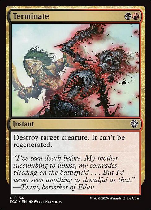 Terminate (ECC 134)