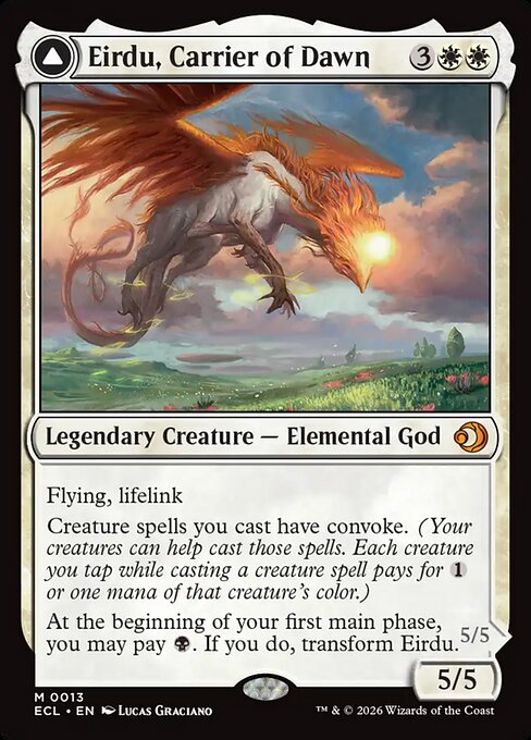 Eirdu, Carrier of Dawn // Isilu, Carrier of Twilight (ECL 13)