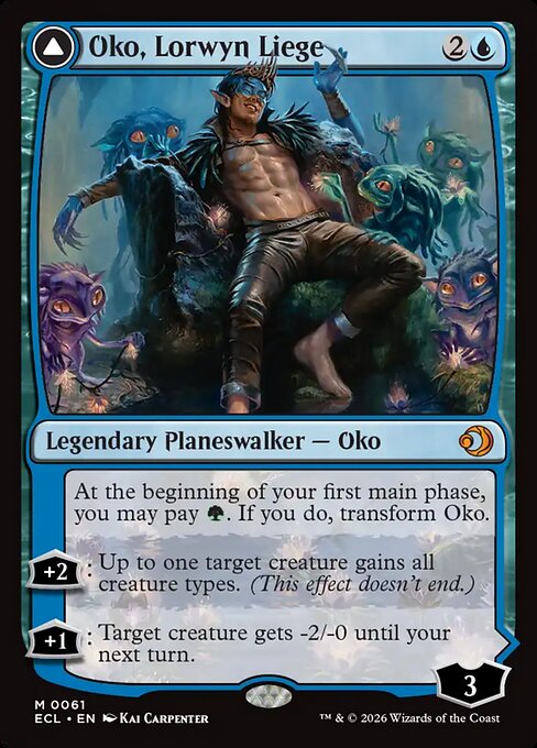 Oko, Lorwyn Liege // Oko, Shadowmoor Scion (ECL 61)