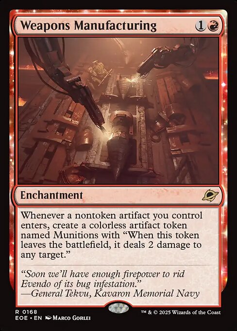 Weapons Manufacturing (EOE 168)