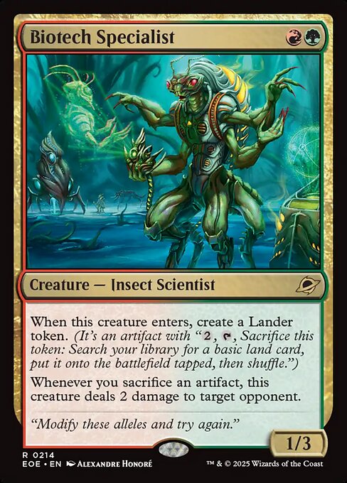 Biotech Specialist (EOE 214)