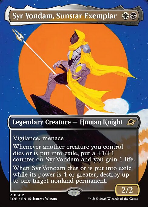 Syr Vondam, Sunstar Exemplar (EOE 302)