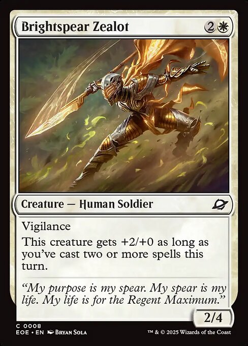 Brightspear Zealot (EOE 8)