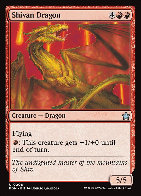 Shivan Dragon (FDN 206)