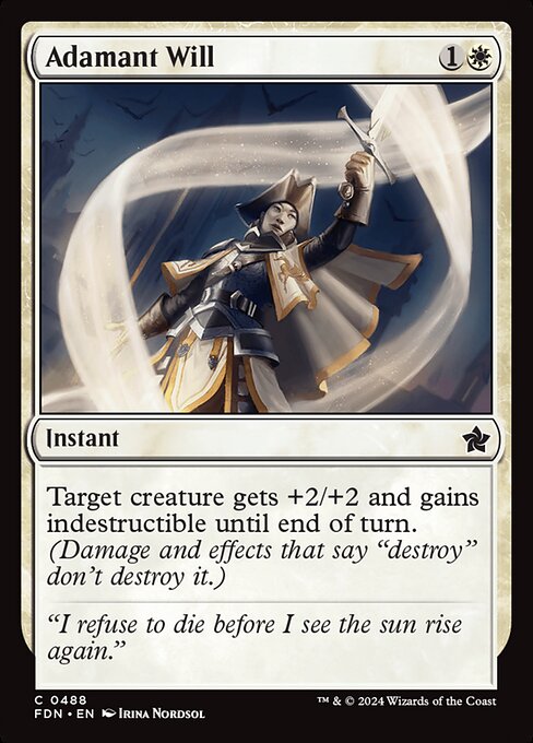Adamant Will (FDN 488)