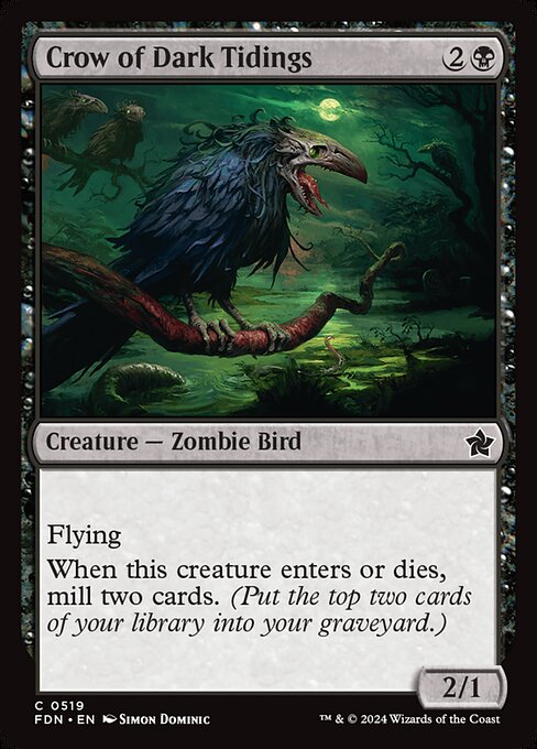 Crow of Dark Tidings (FDN 519)