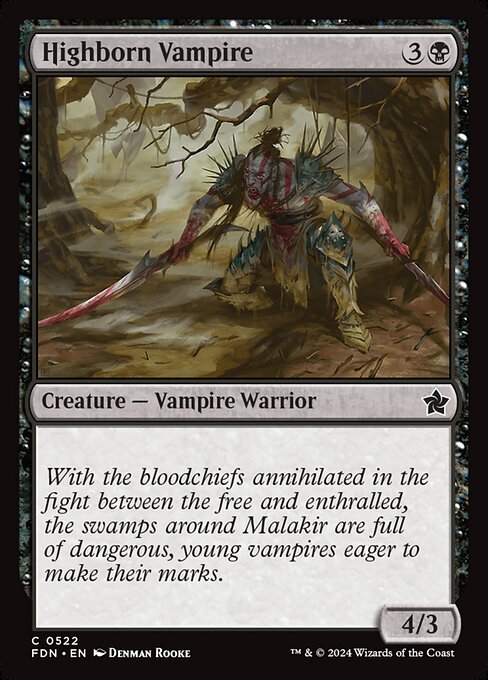 Highborn Vampire (FDN 522)