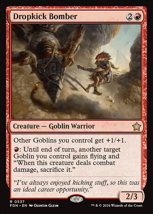 Dropkick Bomber (FDN 537)