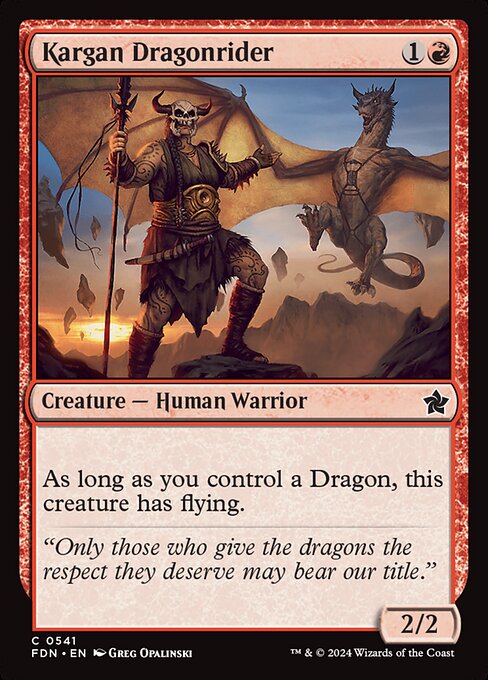 Kargan Dragonrider (FDN 541)