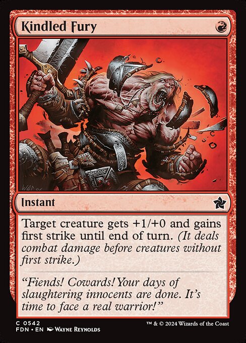 Kindled Fury (FDN 542)