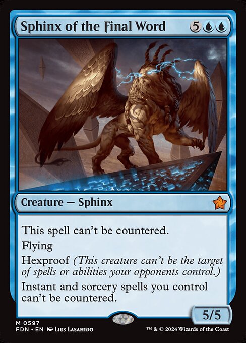 Sphinx of the Final Word (FDN 597)