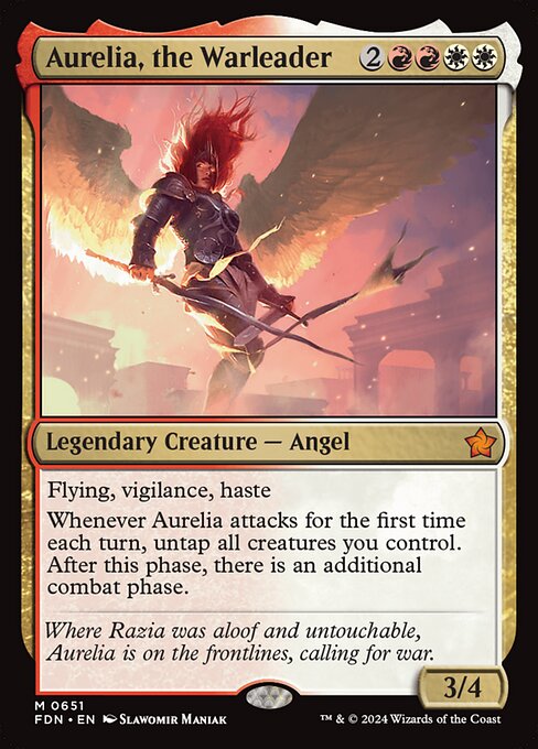 Aurelia, the Warleader (FDN 651)