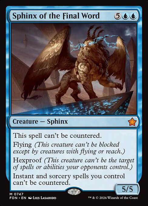 Sphinx of the Final Word (FDN 747)