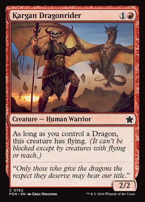 Kargan Dragonrider (FDN 762)