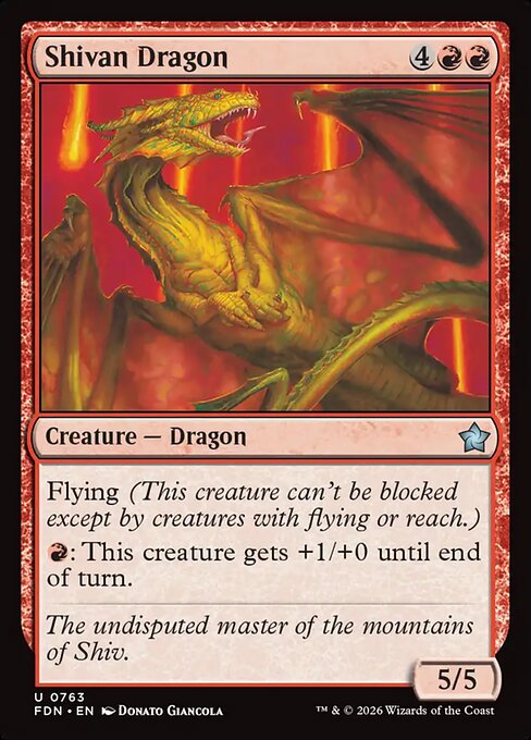 Shivan Dragon (FDN 763)