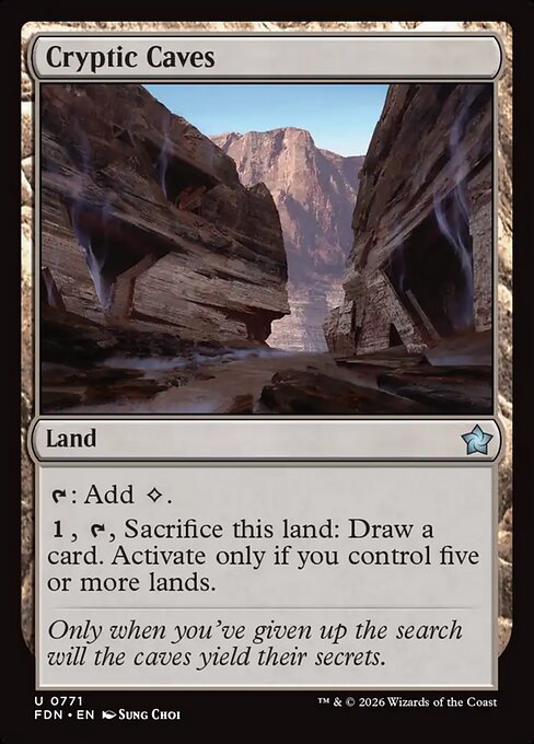 Cryptic Caves (FDN 771)