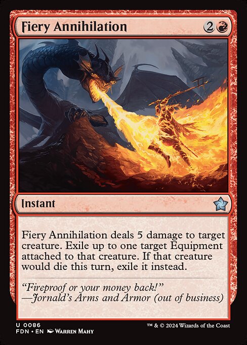 Fiery Annihilation (FDN 86)