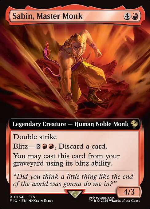 Sabin, Master Monk (FIC 154)