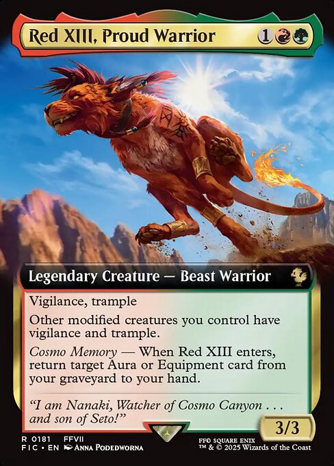 Red XIII, Proud Warrior (FIC 181)