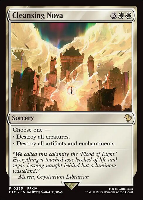Cleansing Nova (FIC 235)