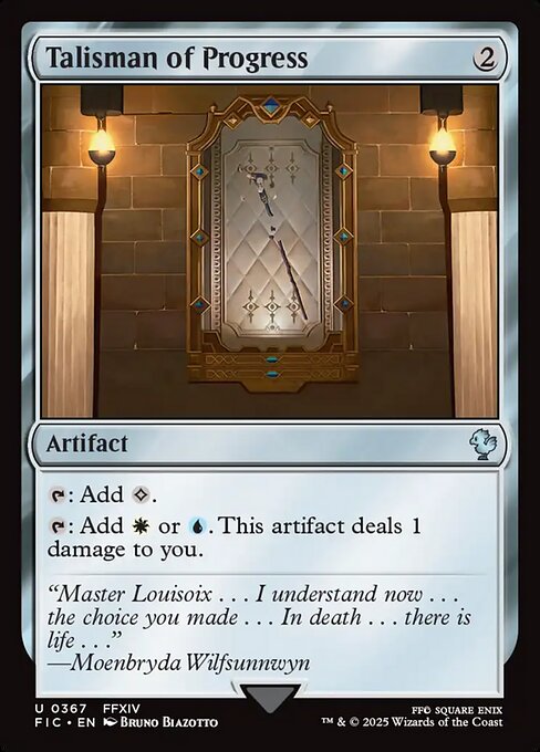 Talisman of Progress (FIC 367)