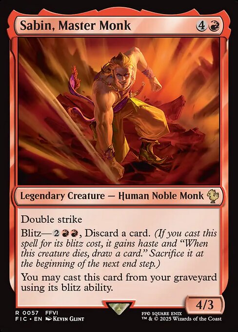Sabin, Master Monk (FIC 57)