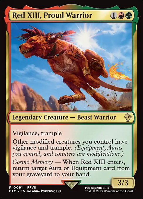 Red XIII, Proud Warrior (FIC 91)