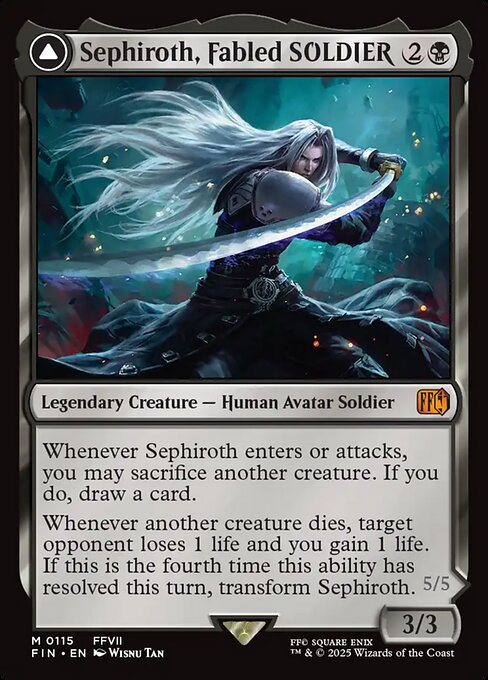 Sephiroth, Fabled SOLDIER // Sephiroth, One-Winged Angel (FIN 115)
