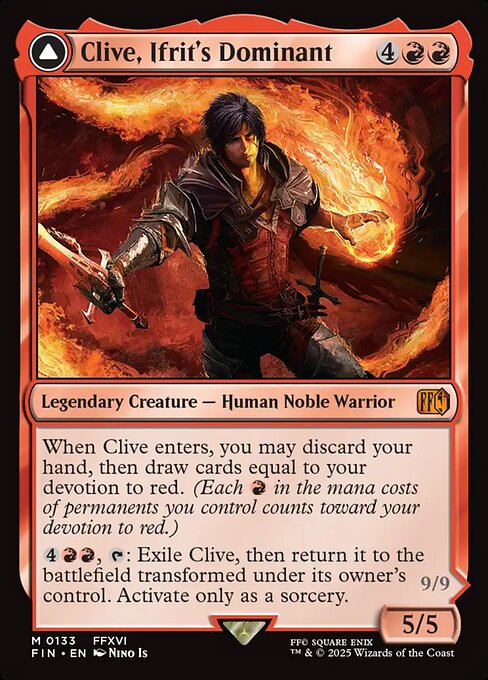 Clive, Ifrit's Dominant // Ifrit, Warden of Inferno (FIN 133)