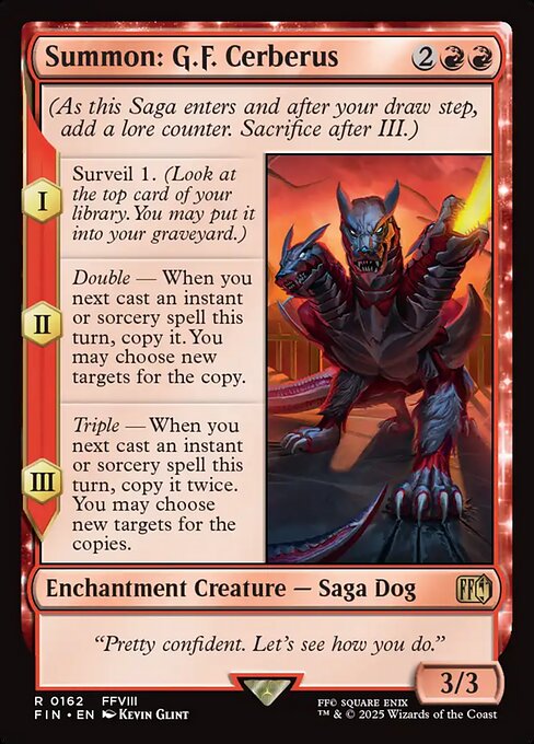 Summon: G.F. Cerberus (FIN 162)