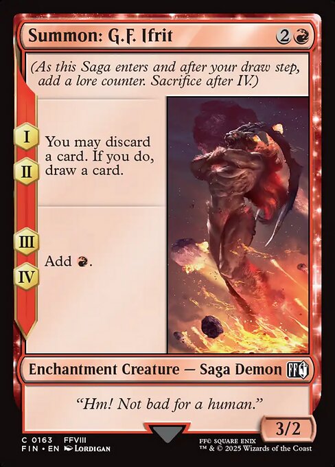 Summon: G.F. Ifrit (FIN 163)