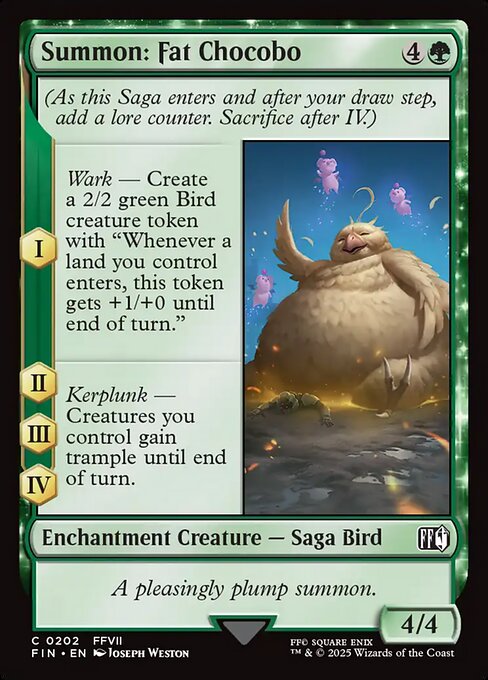 Summon: Fat Chocobo (FIN 202)