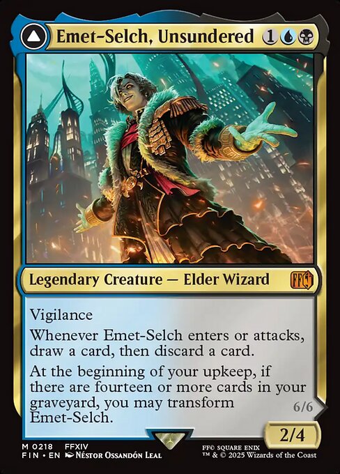 Emet-Selch, Unsundered // Hades, Sorcerer of Eld (FIN 218)