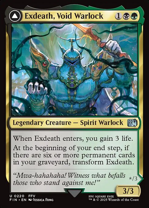 Exdeath, Void Warlock // Neo Exdeath, Dimension's End (FIN 220)