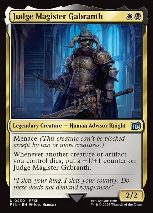 Judge Magister Gabranth (FIN 230)