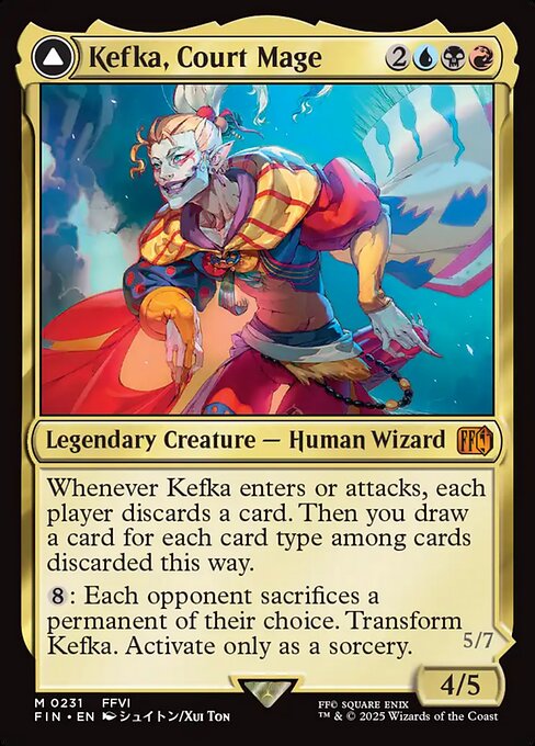 Kefka, Court Mage // Kefka, Ruler of Ruin (FIN 231)