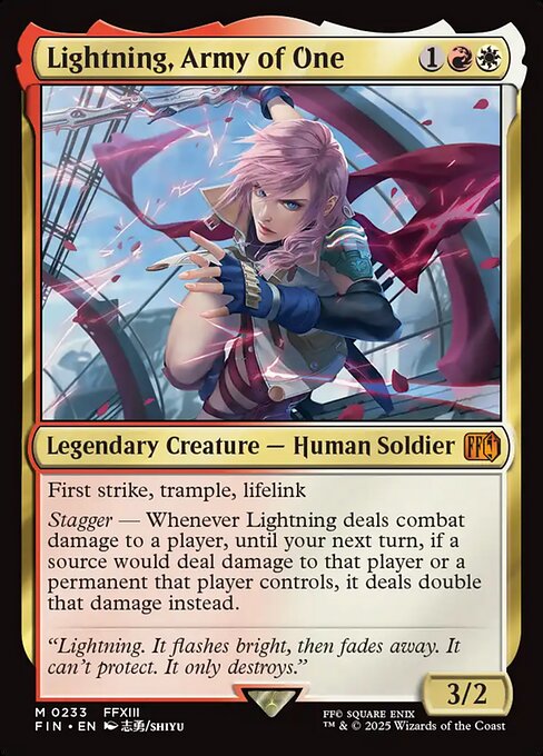 Lightning, Army of One (FIN 233)