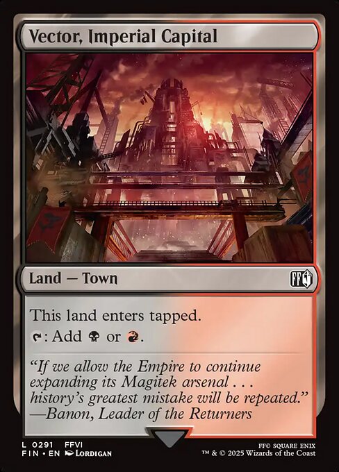 Vector, Imperial Capital (FIN 291)