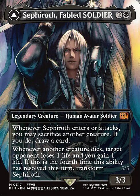 Sephiroth, Fabled SOLDIER // Sephiroth, One-Winged Angel (FIN 317)