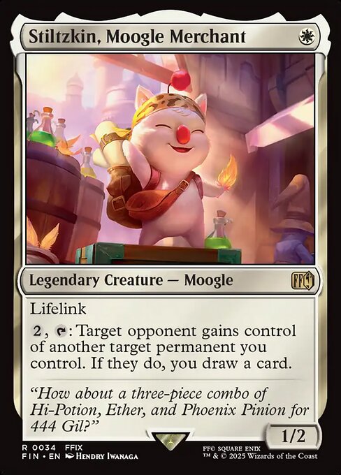 Stiltzkin, Moogle Merchant (FIN 34)