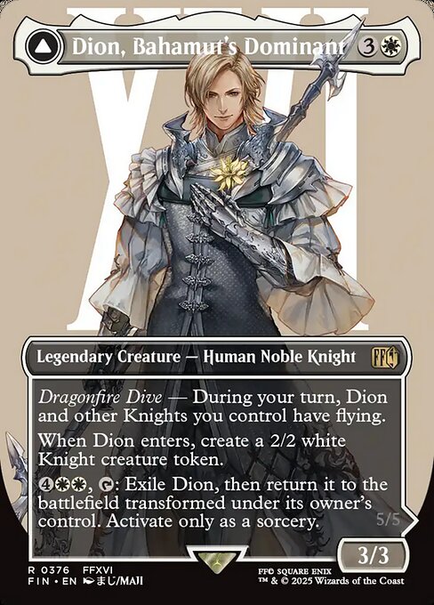 Dion, Bahamut's Dominant // Bahamut, Warden of Light (FIN 376)