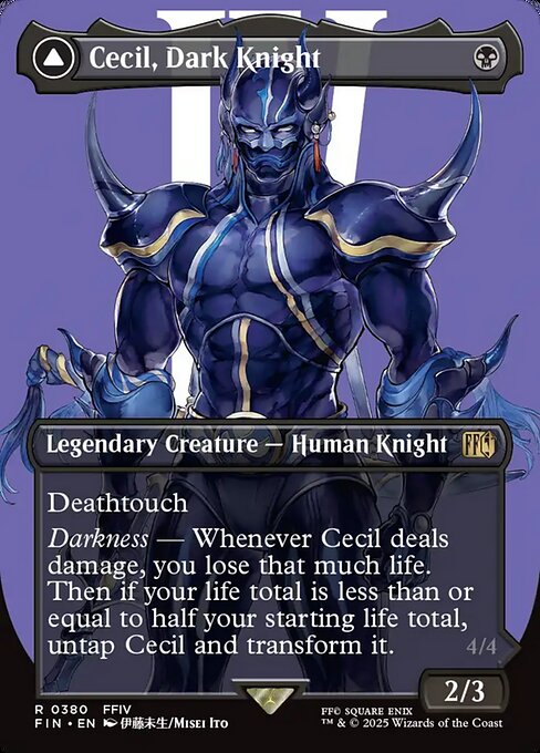 Cecil, Dark Knight // Cecil, Redeemed Paladin (FIN 380)