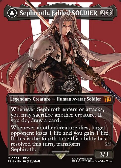 Sephiroth, Fabled SOLDIER // Sephiroth, One-Winged Angel (FIN 382)
