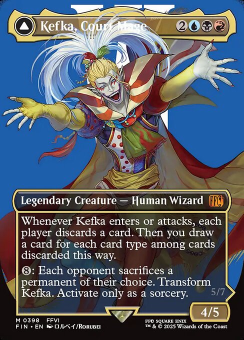 Kefka, Court Mage // Kefka, Ruler of Ruin (FIN 398)