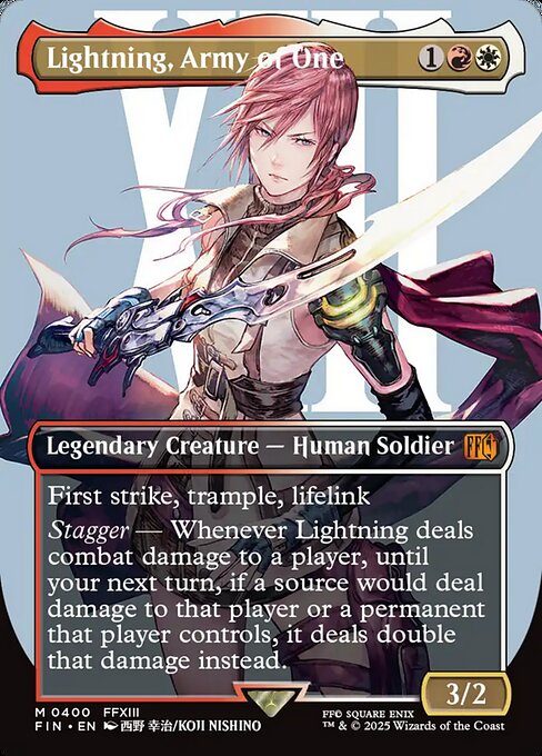 Lightning, Army of One (FIN 400)