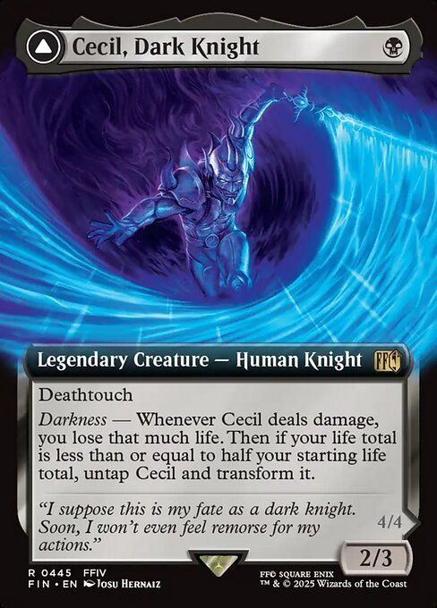 Cecil, Dark Knight // Cecil, Redeemed Paladin (FIN 445)