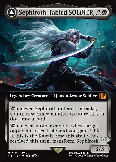 Sephiroth, Fabled SOLDIER // Sephiroth, One-Winged Angel (FIN 451)