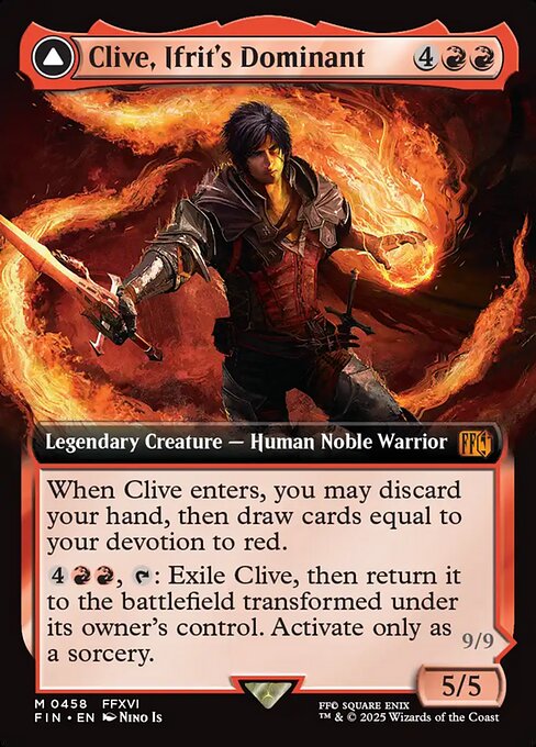 Clive, Ifrit's Dominant // Ifrit, Warden of Inferno (FIN 458)