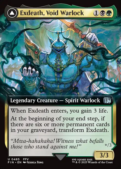 Exdeath, Void Warlock // Neo Exdeath, Dimension's End (FIN 485)
