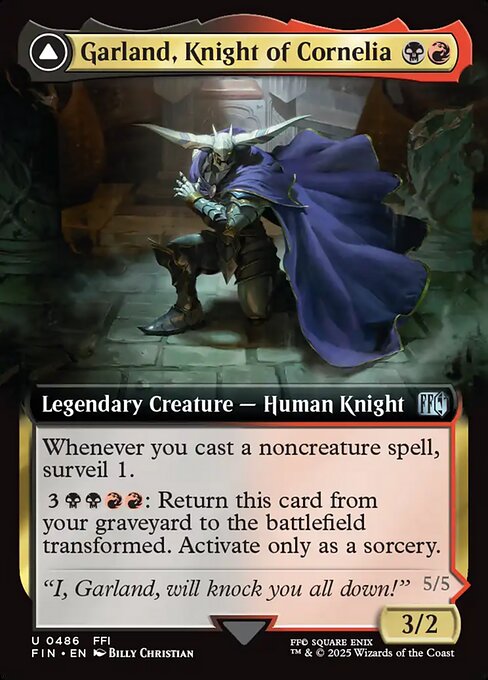 Garland, Knight of Cornelia // Chaos, the Endless (FIN 486)